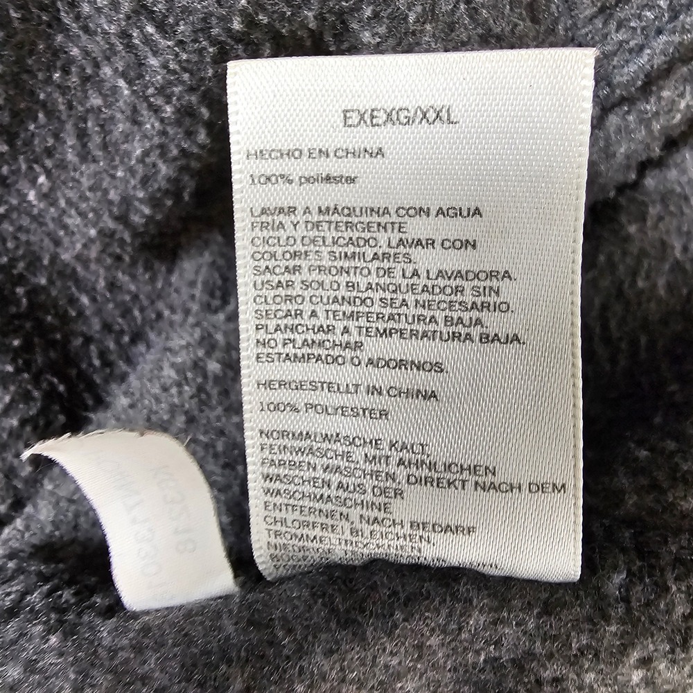 Nautica Mens XXL Gray Fleece Jacket Full Zip Pockets Classic Casual Coat - Picture 5 of 11